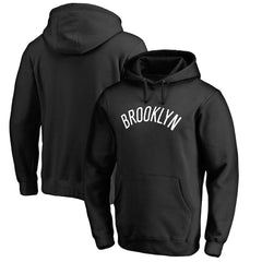 Brooklyn Nets Wordmark Pullover Hoodie Black outlet