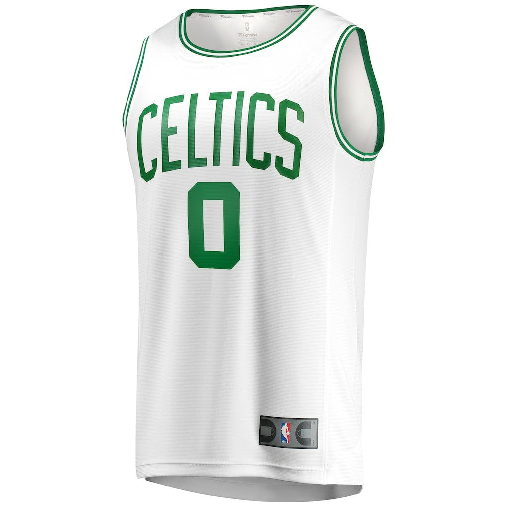 Jayson Tatum Boston Celtics Fast Break Replica Away Jersey White Association Edition - Fanatics