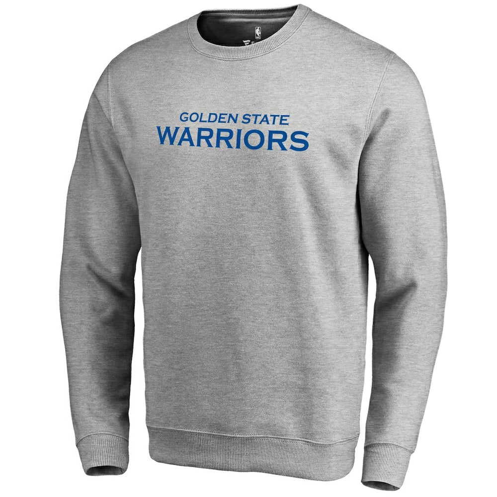 Golden State Warriors Wordmark Pullover Sweatshirt Heathered Gray