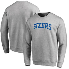 Philadelphia 76ers Wordmark II Pullover Sweatshirt Heathered Gray outlet