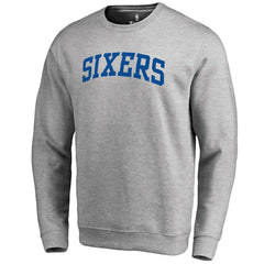 Philadelphia 76ers Wordmark II Pullover Sweatshirt Heathered Gray outlet