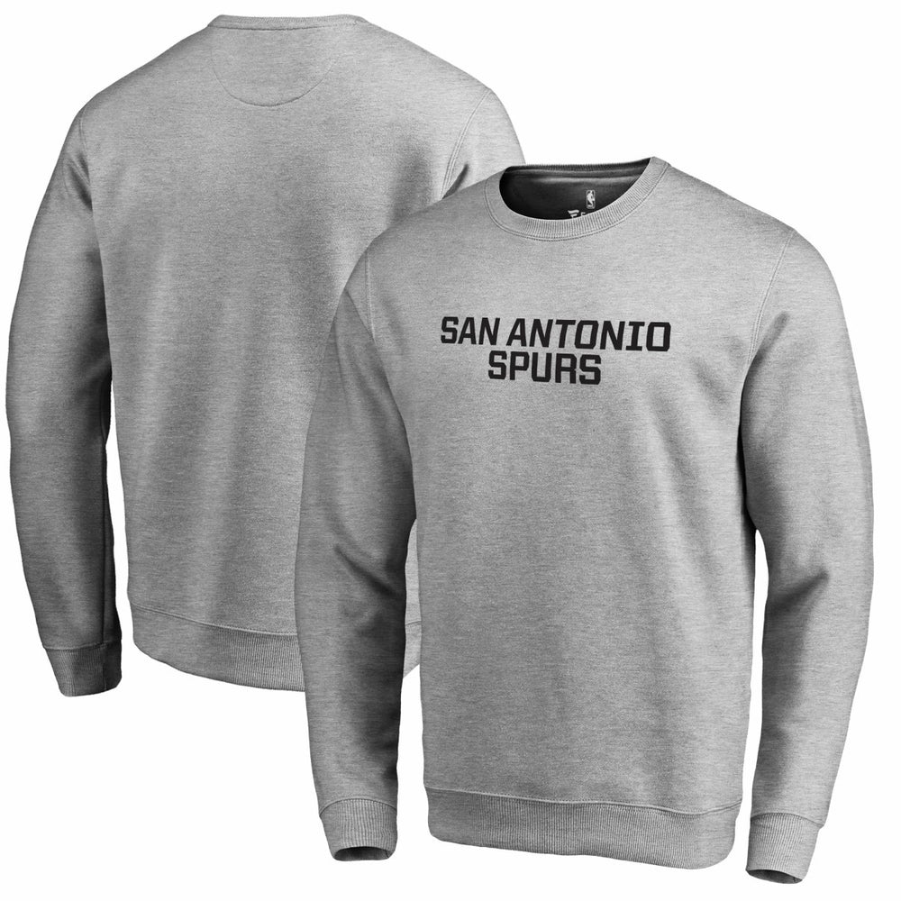 San Antonio Spurs Wordmark Pullover Sweatshirt Heathered Gray outlet