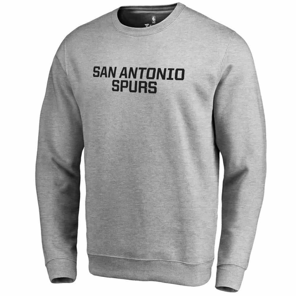 San Antonio Spurs Wordmark Pullover Sweatshirt Heathered Gray outlet