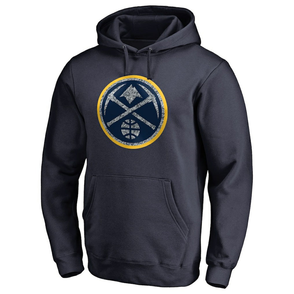 Denver Nuggets Static Logo Pullover Hoodie Navy