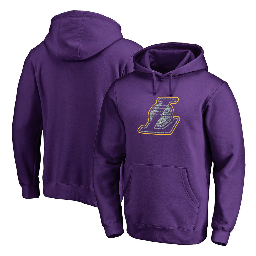 Los Angeles Lakers Static Logo Pullover Hoodie Purple