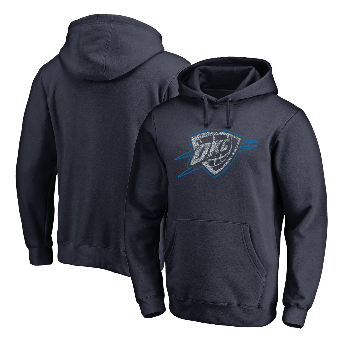 Oklahoma City Thunder Static Logo Pullover Hoodie Navy
