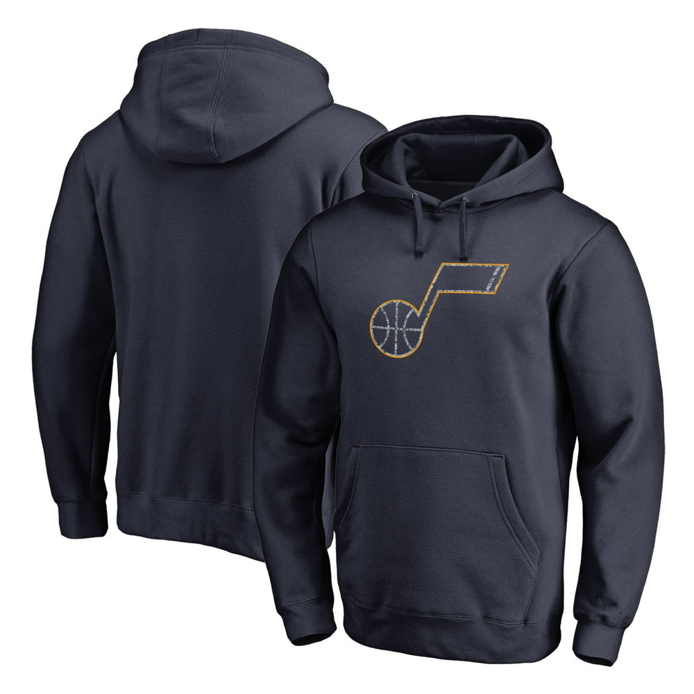 Utah Jazz Static Logo Pullover Hoodie Navy