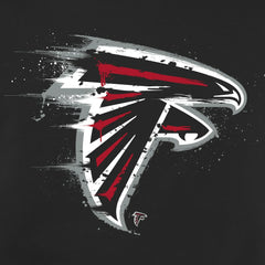 Atlanta Falcons Splatter Logo Pullover Hoodie - Black Hoodies