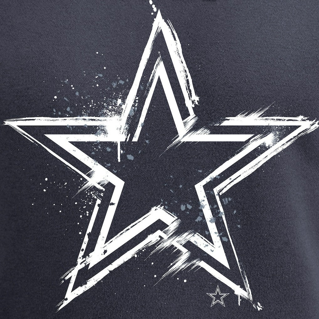 Dallas Cowboys Splatter Logo Pullover Hoodie - Navy Hoodies