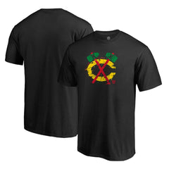 Chicago Blackhawks Splatter Logo T-Shirt - Black | US 2902242