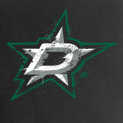 Dallas Stars Women's Splatter Logo V-Neck T-Shirt - Black | US 2902307