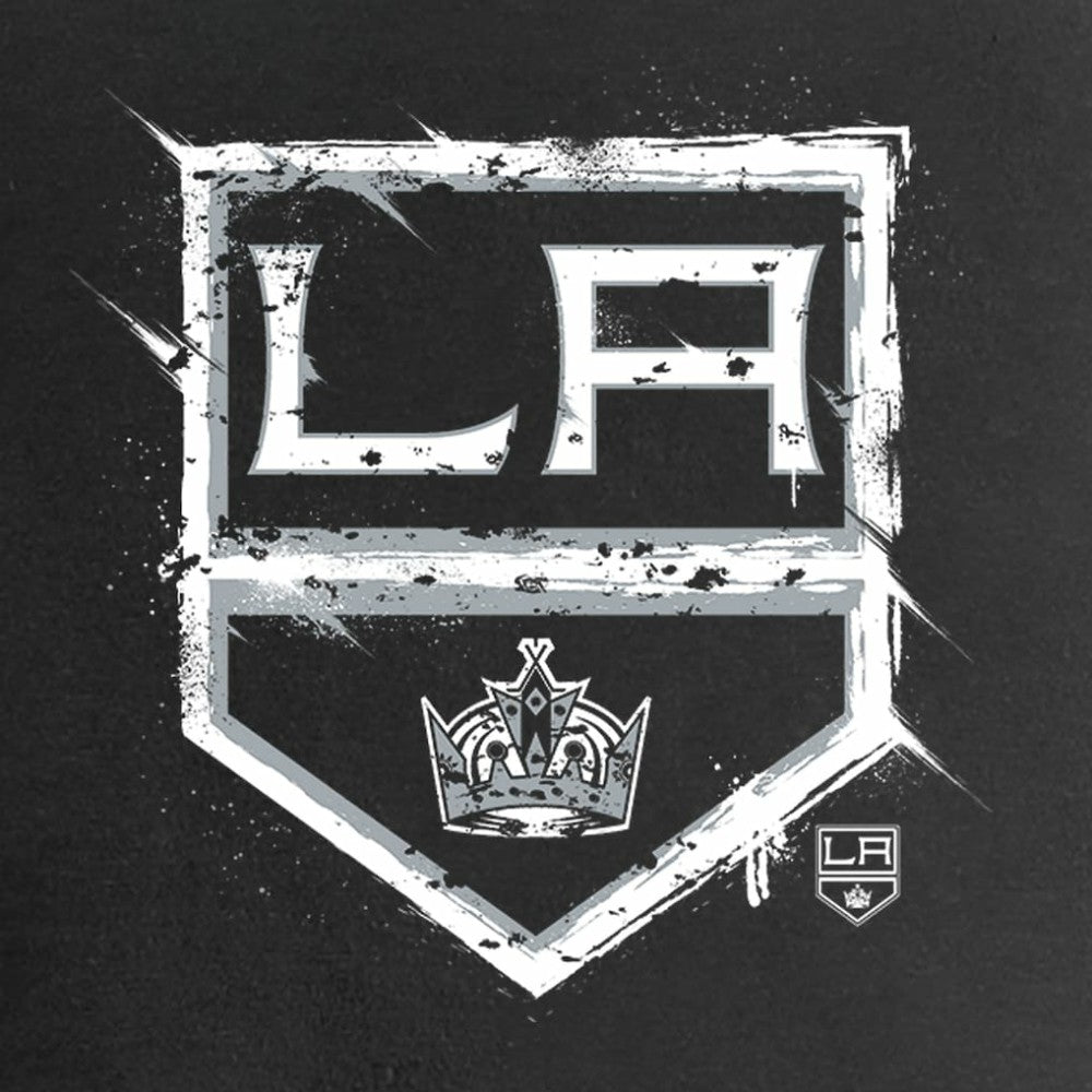 Los Angeles Kings Women's Splatter Logo V-Neck T-Shirt - Black | US 2902311