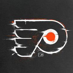 Philadelphia Flyers Women's Splatter Logo V-Neck T-Shirt - Black | US 2902319