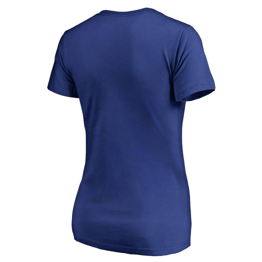 St. Louis Blues Women's Splatter Logo V-Neck T-Shirt - Royal | US 2902322