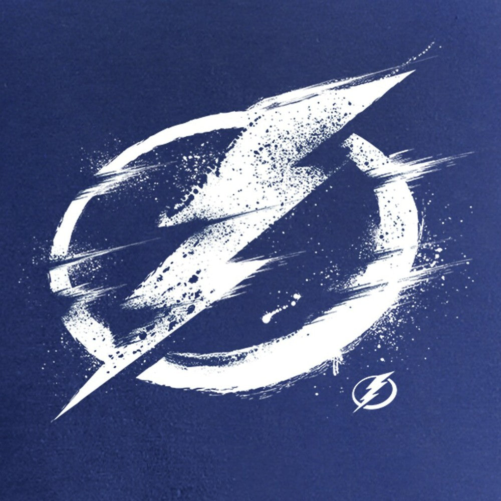 Tampa Bay Lightning Women's Splatter Logo V-Neck T-Shirt - Blue | US 2902323