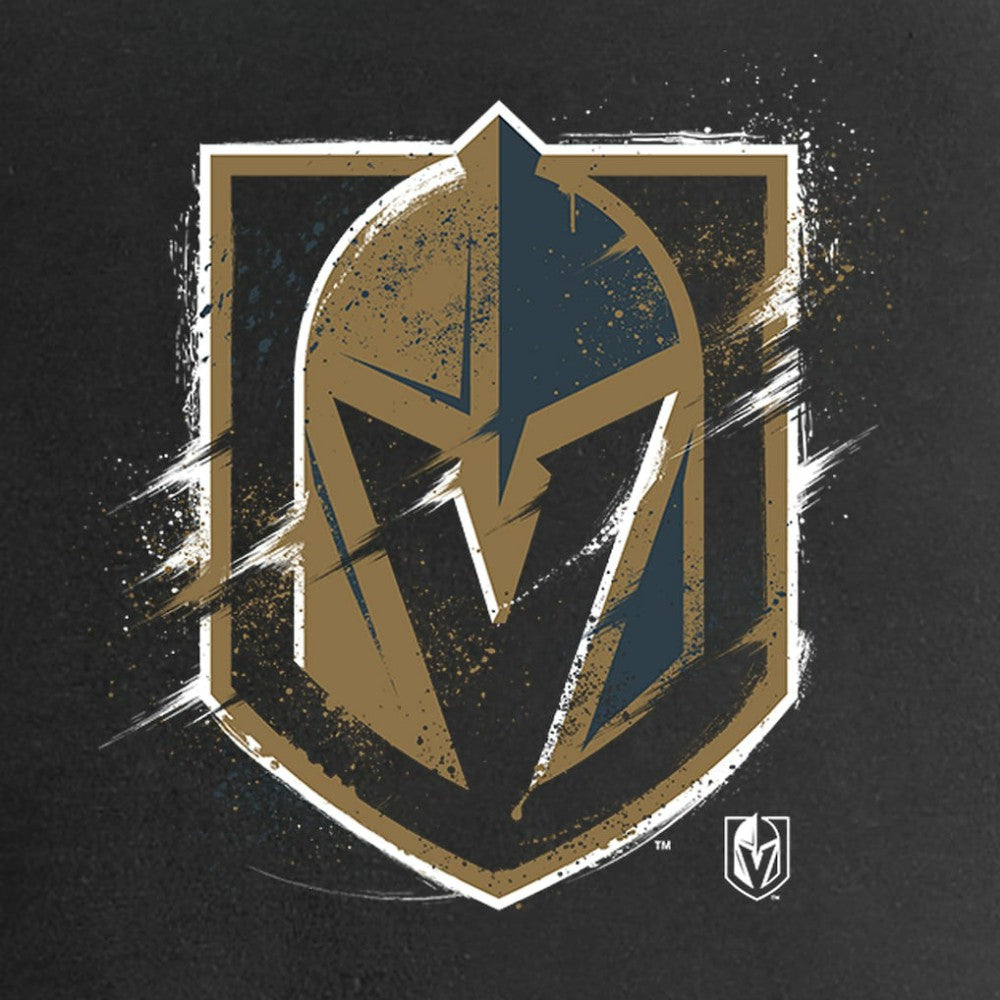 Vegas Golden Knights Women's Splatter Logo V-Neck T-Shirt - Black | US 2902326