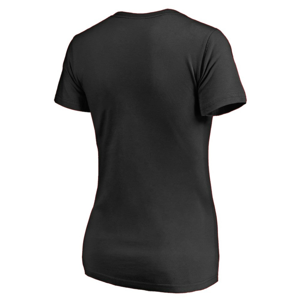 Vegas Golden Knights Women's Splatter Logo V-Neck T-Shirt - Black | US 2902326