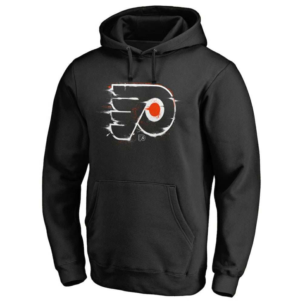 Philadelphia Flyers Splatter Logo Pullover Hoodie - Black | US 2902448