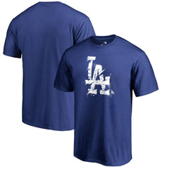 Los Angeles Dodgers Splatter Logo T-Shirt - Royal T-shirts
