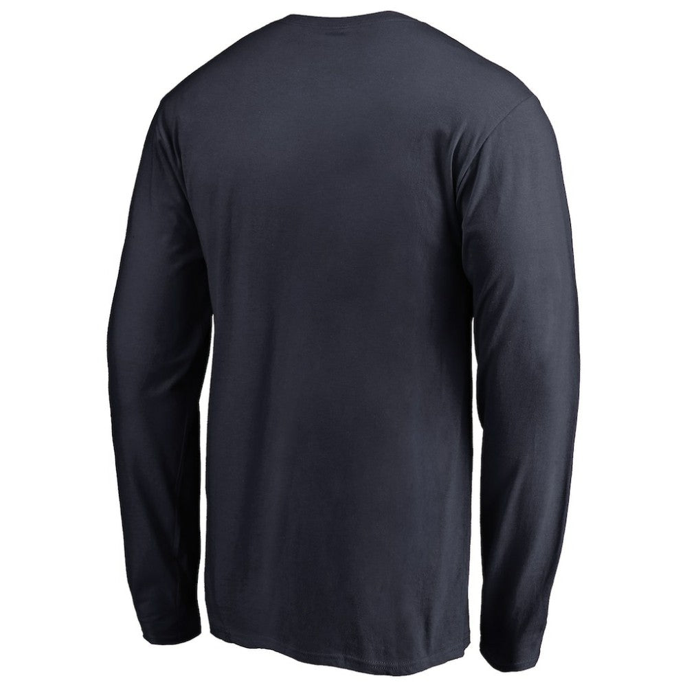 Detroit Tigers Splatter Logo Long Sleeve T-Shirt - Navy T-shirts