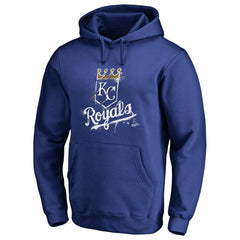 Kansas City Royals Splatter Logo Pullover Hoodie - Royal Hoodies