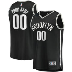 Brooklyn Nets Fast Break Custom Replica Jersey Black Icon Edition - Fanatics