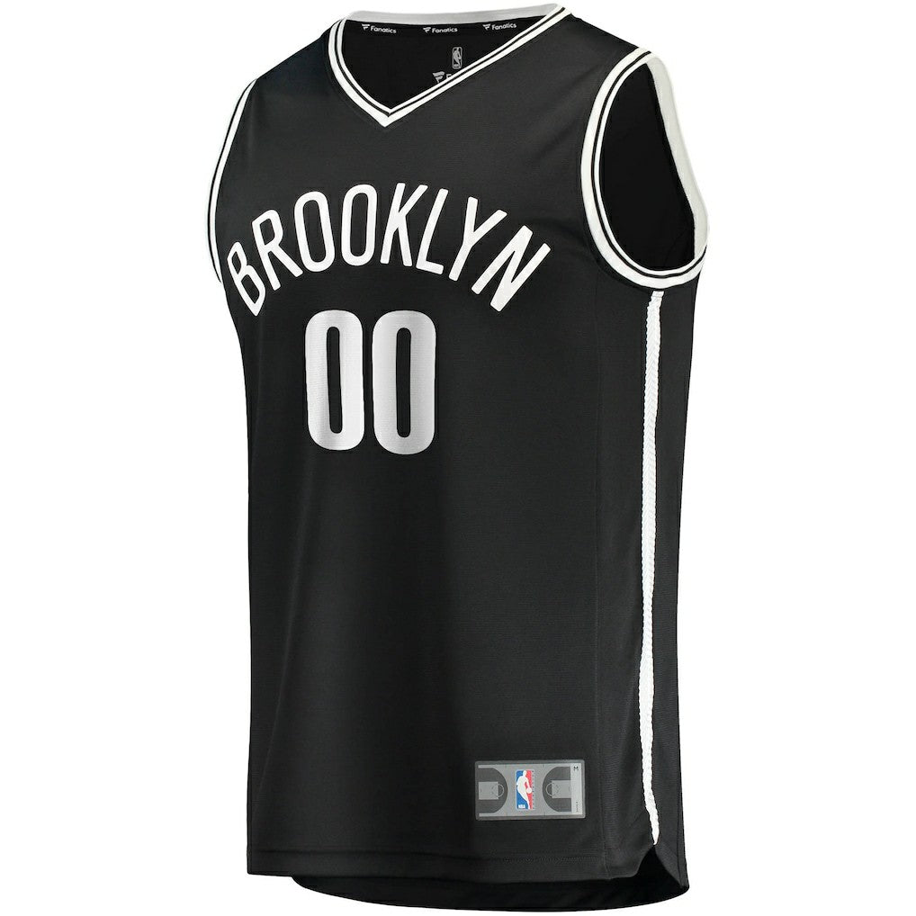 Brooklyn Nets Fast Break Custom Replica Jersey Black Icon Edition - Fanatics