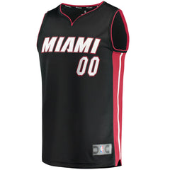 Miami Heat Fast Break Custom Replica Jersey Black Icon Edition - Fanatics