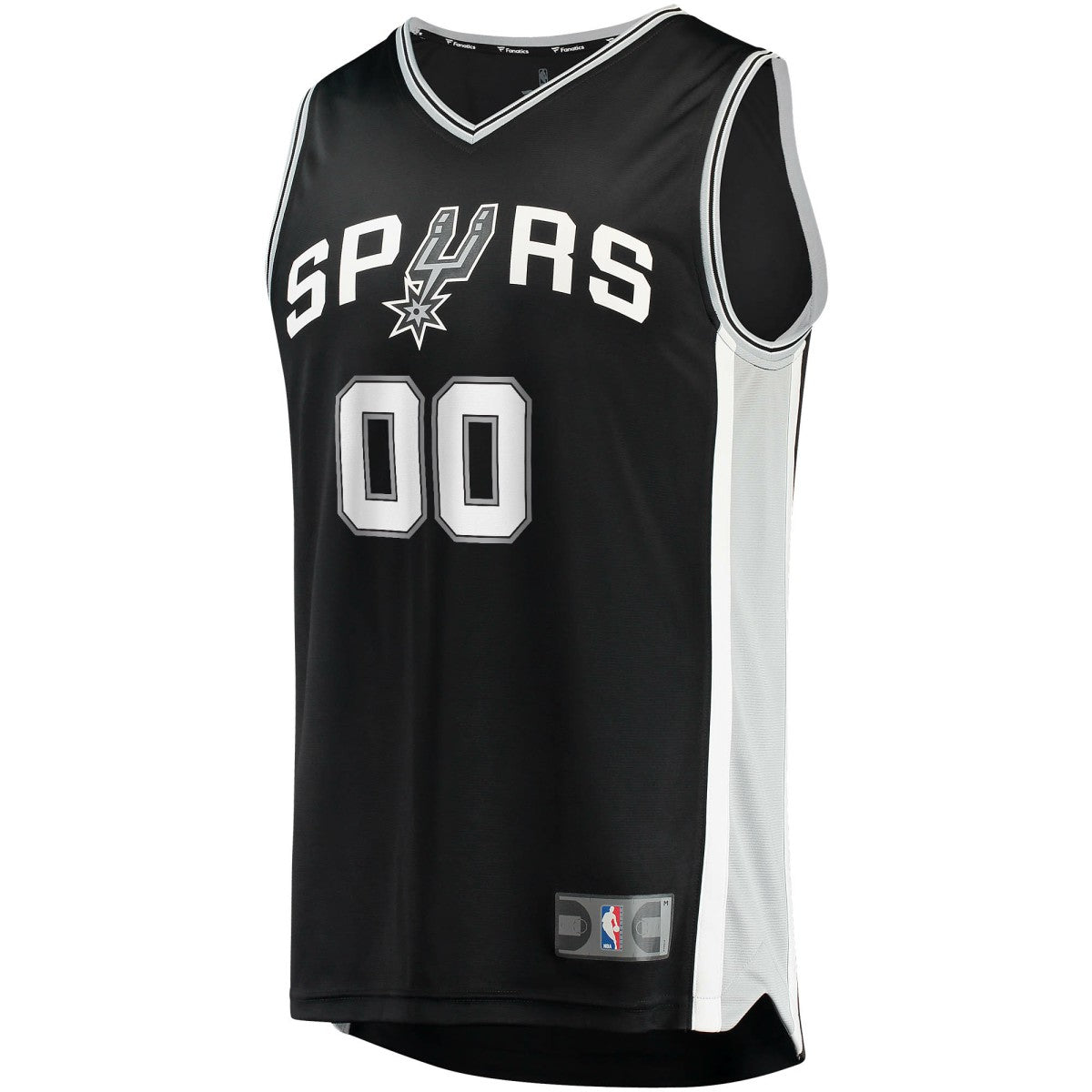 San Antonio Spurs Fast Break Custom Replica Jersey Black Icon Edition - Fanatics