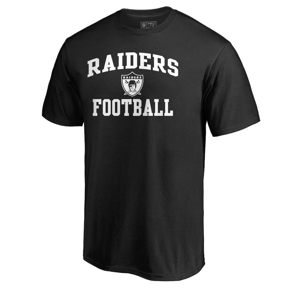 Las Vegas Raiders Vintage Collection Victory Arch T-Shirt - Black T-shirts
