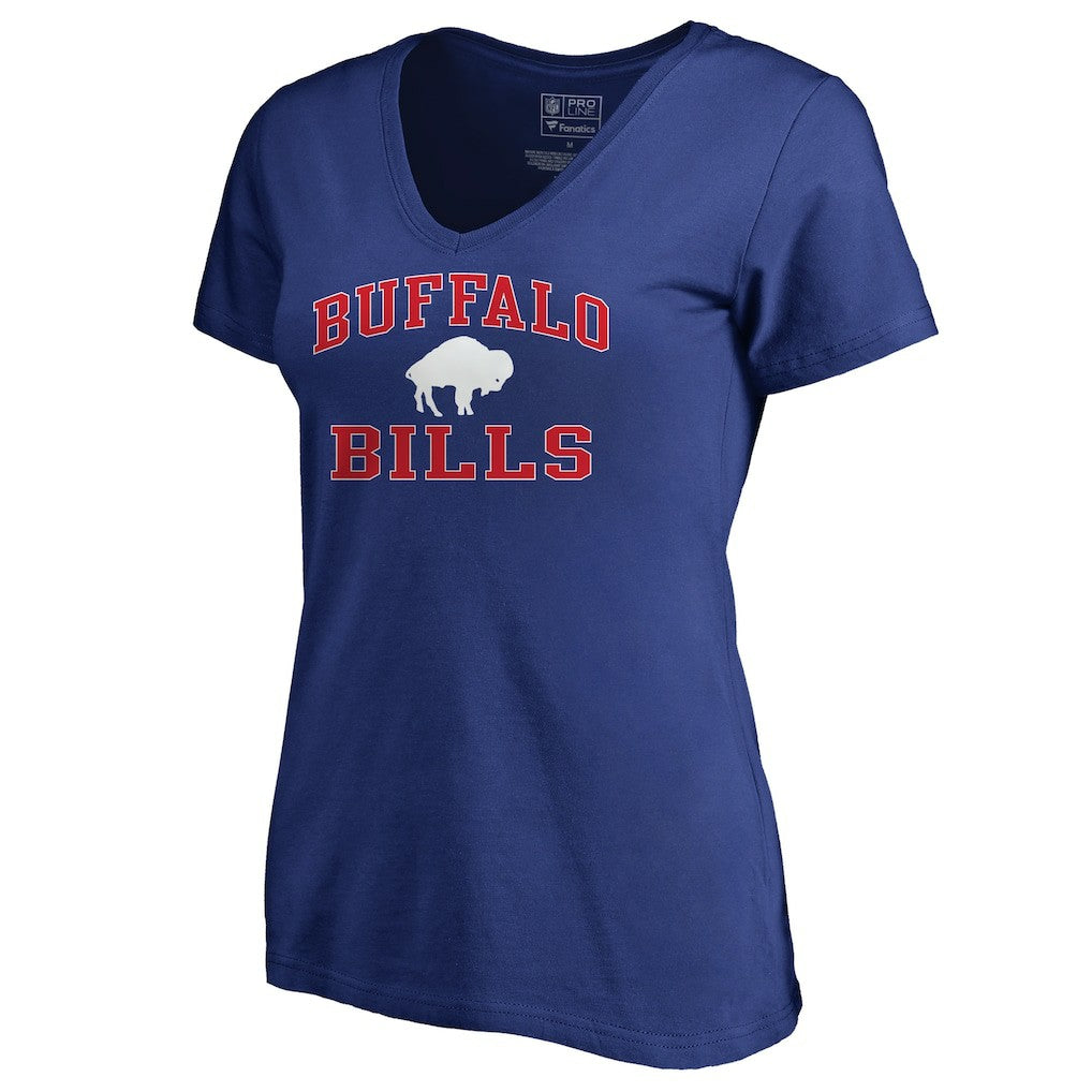 Buffalo Bills Women's Vintage Collection Victory Arch V-Neck T-Shirt - Royal T-shirts