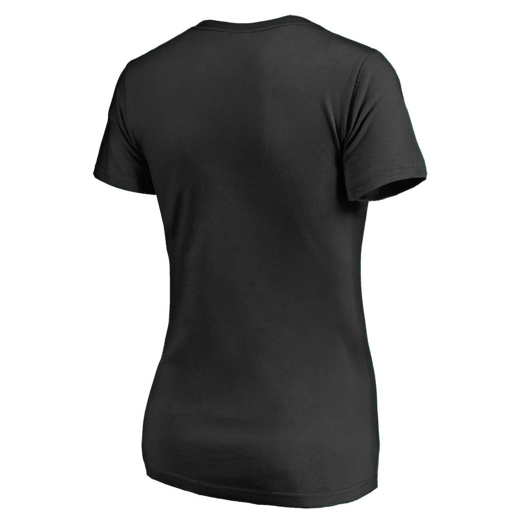 Cincinnati Bengals Women's Vintage Collection Victory Arch V-Neck T-Shirt - Black T-shirts