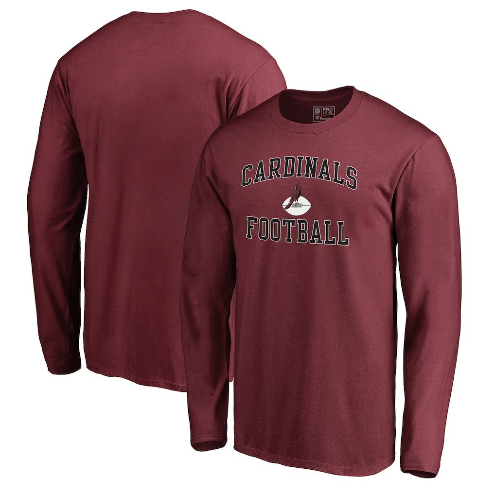 Arizona Cardinals Vintage Collection Victory Arch Long Sleeve T-Shirt - Cardinal T-shirts