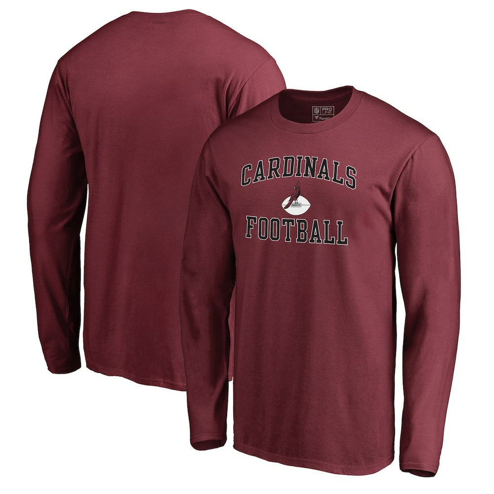 Arizona Cardinals Vintage Collection Victory Arch Long Sleeve T-Shirt - Cardinal T-shirts