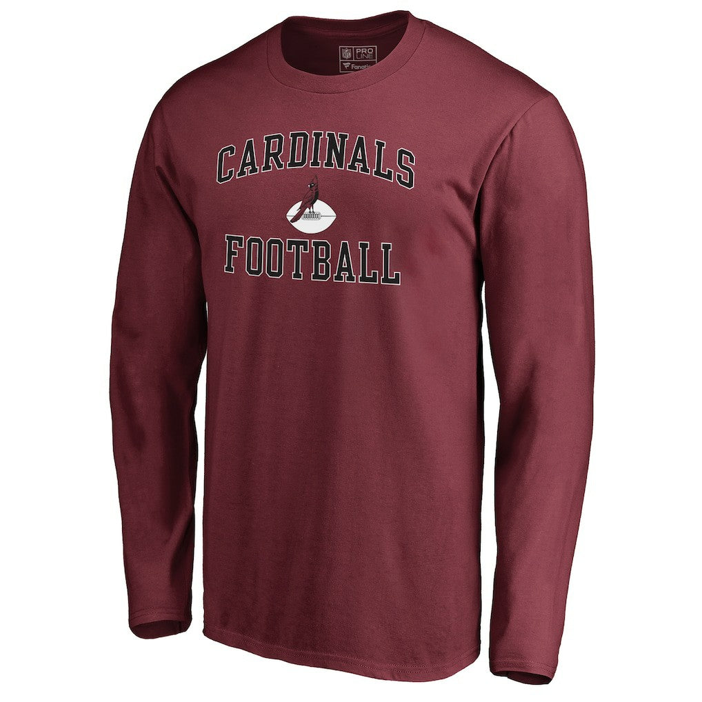 Arizona Cardinals Vintage Collection Victory Arch Long Sleeve T-Shirt - Cardinal T-shirts