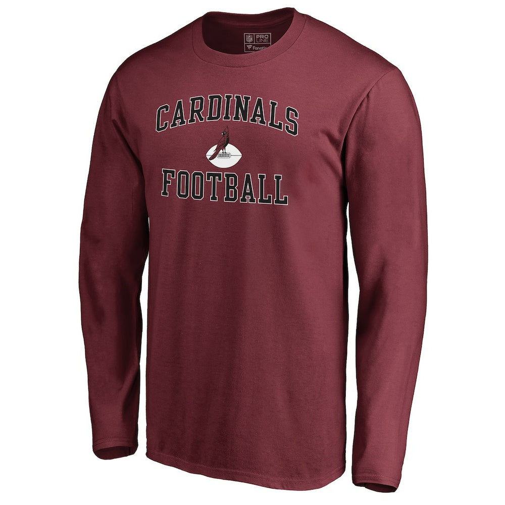 Arizona Cardinals Vintage Collection Victory Arch Long Sleeve T-Shirt - Cardinal T-shirts
