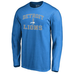 Detroit Lions Vintage Collection Victory Arch Long Sleeve T-Shirt - Blue T-shirts