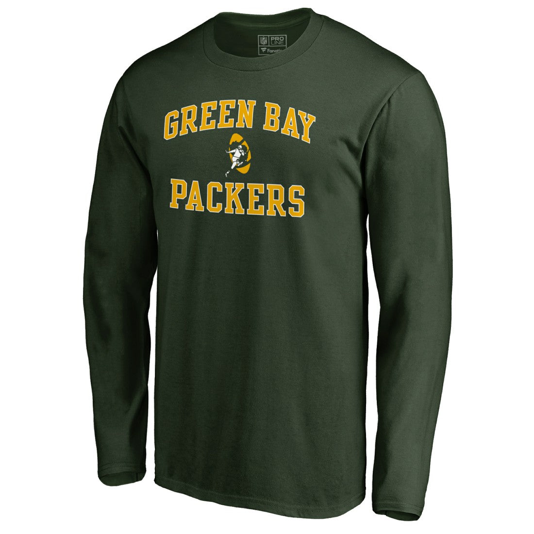 Green Bay Packers Vintage Collection Victory Arch Long Sleeve T-Shirt - Green T-shirts