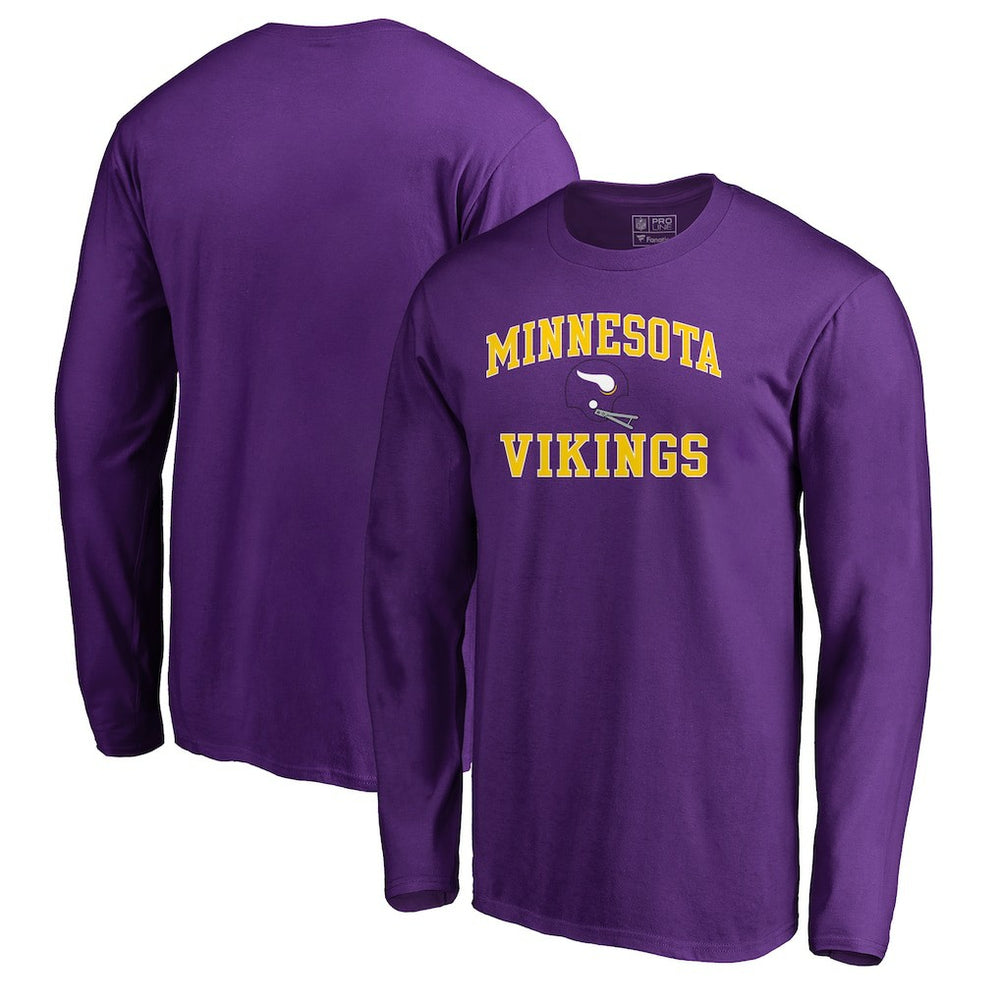 Minnesota Vikings Vintage Collection Victory Arch Long Sleeve T-Shirt - Purple T-shirts