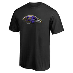 Baltimore Ravens Personalized Midnight Mascot T-Shirt - Black T-shirts