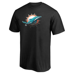 Miami Dolphins Personalized Midnight Mascot T-Shirt - Black T-shirts