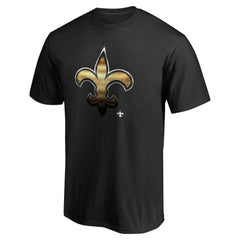 New Orleans Saints Personalized Midnight Mascot T-Shirt - Black T-shirts