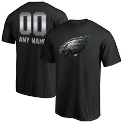 Philadelphia Eagles Personalized Midnight Mascot T-Shirt - Black T-shirts