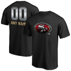 San Francisco 49ers Personalized Midnight Mascot T-Shirt - Black T-shirts