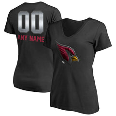 Arizona Cardinals Women's Personalized Midnight Mascot T-Shirt - Black T-shirts