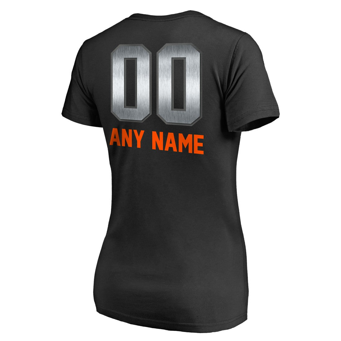 Denver Broncos Women's Personalized Midnight Mascot T-Shirt - Black T-shirts