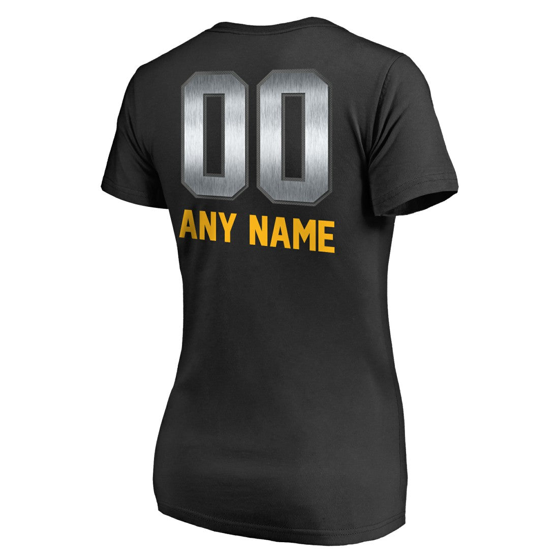 Green Bay Packers Women's Personalized Midnight Mascot T-Shirt - Black T-shirts