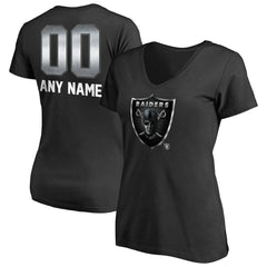 Las Vegas Raiders Women's Personalized Midnight Mascot T-Shirt - Black T-shirts