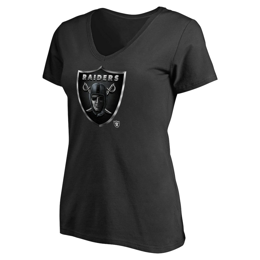 Las Vegas Raiders Women's Personalized Midnight Mascot T-Shirt - Black T-shirts