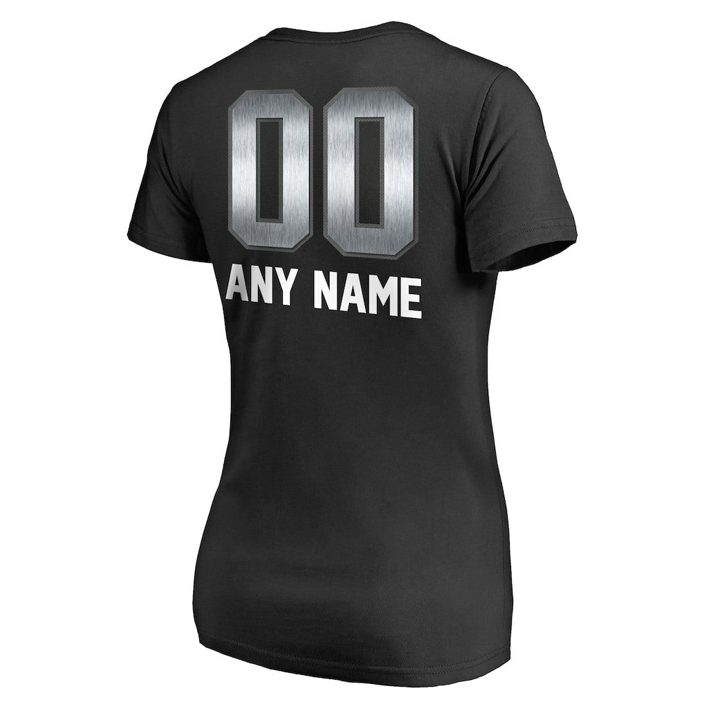 Las Vegas Raiders Women's Personalized Midnight Mascot T-Shirt - Black T-shirts